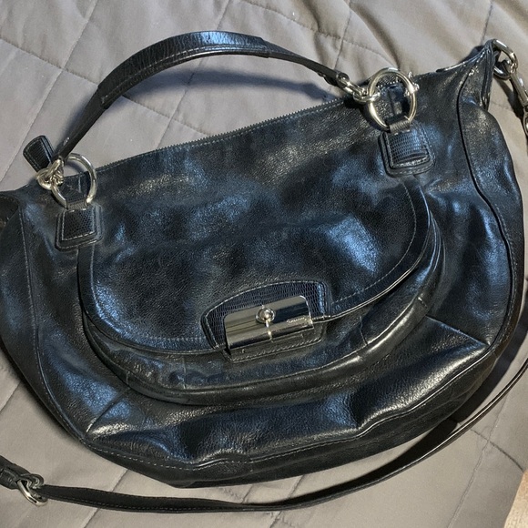 Coach Handbags - Black Leather Shoulder Bag